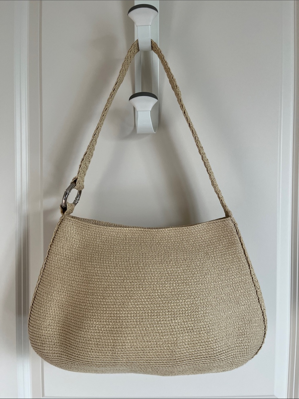 Talbots Neutral Woven Shoulder Bag - Beige